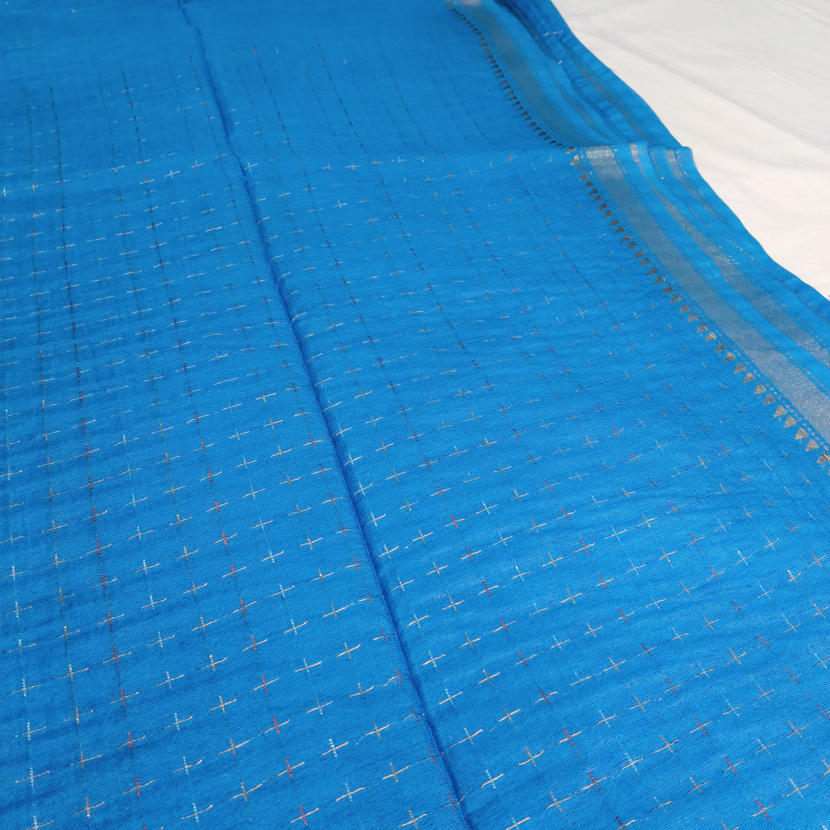 Tussar Eri MangalGiri Check Pure Silk Saree | Bana - Eri | Weave - Tussar | Silk Saree